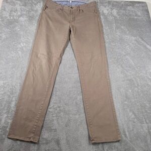 Peter Millar‎ Performance Pants Mens Size 34x32.5 Beige Straight Leg Casual